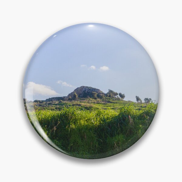 Item preview, Green Hill Landscape With Blue Sky And Lush Fields In Peaceful Rural Scene designed and sold by Nmallia.
