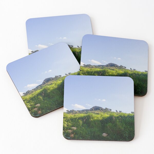 Item preview, Green Hill Landscape With Blue Sky And Lush Fields In Peaceful Rural Scene designed and sold by Nmallia.