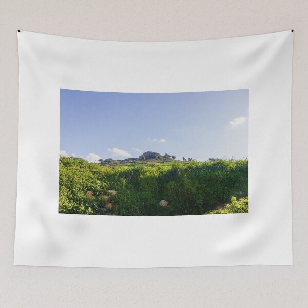 Item preview, Green Hill Landscape With Blue Sky And Lush Fields In Peaceful Rural Scene designed and sold by Nmallia.