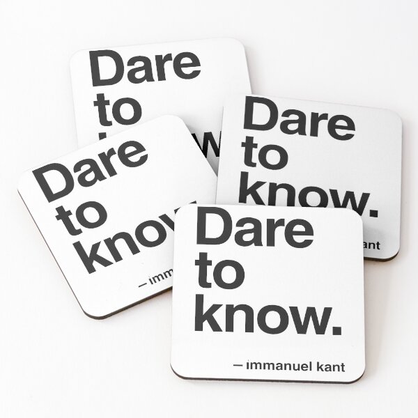 Item preview, Dare to Know – Kant Minimal Philosophy (Black Font) designed and sold by TshirtsLabs.