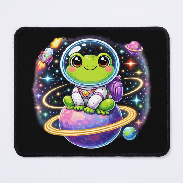 Item preview, Smiling space frog designed and sold by FroggyOnly.