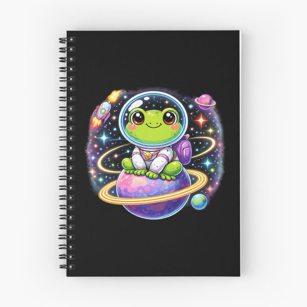 Item preview, Smiling space frog designed and sold by FroggyOnly.