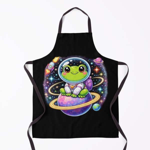 Item preview, Smiling space frog designed and sold by FroggyOnly.