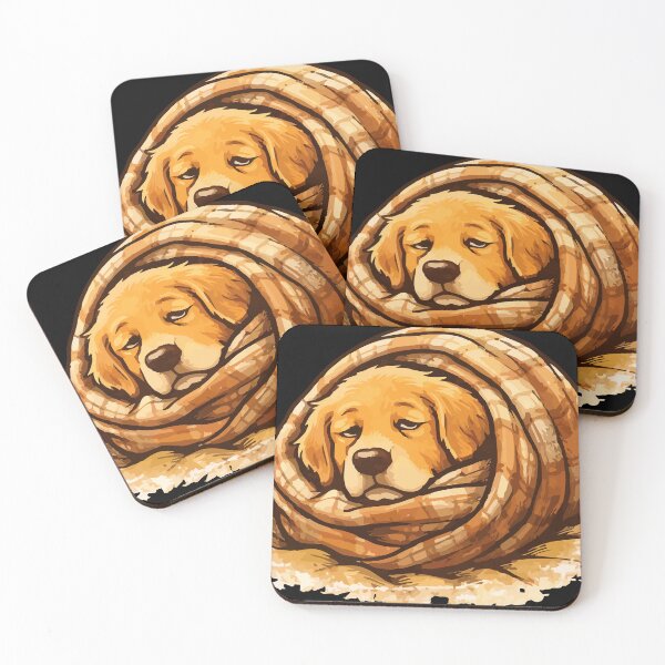 Artikelvorschau, Golden Retriever Burrito-Modus – Gemütlicher, flauschiger Hund entworfen und verkauft von OneMoments.