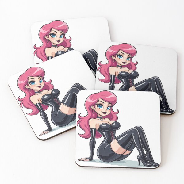 Item preview, Pink Haired Glam Latex Girl designed and sold by Tau Tia L Douglass.