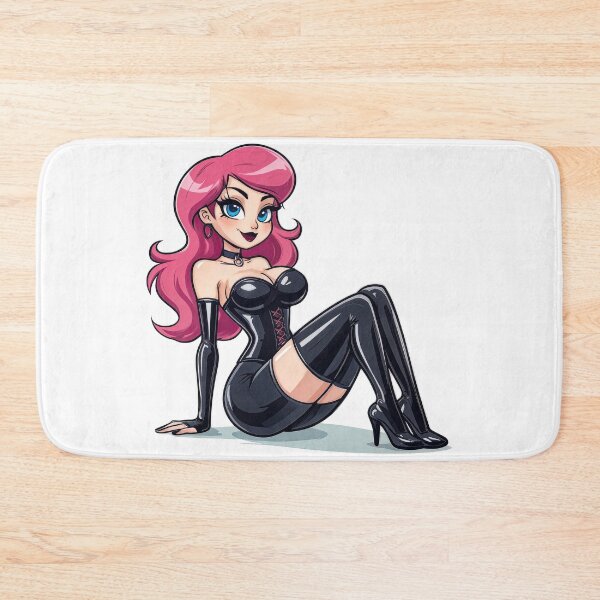 Item preview, Pink Haired Glam Latex Girl designed and sold by Tau Tia L Douglass.