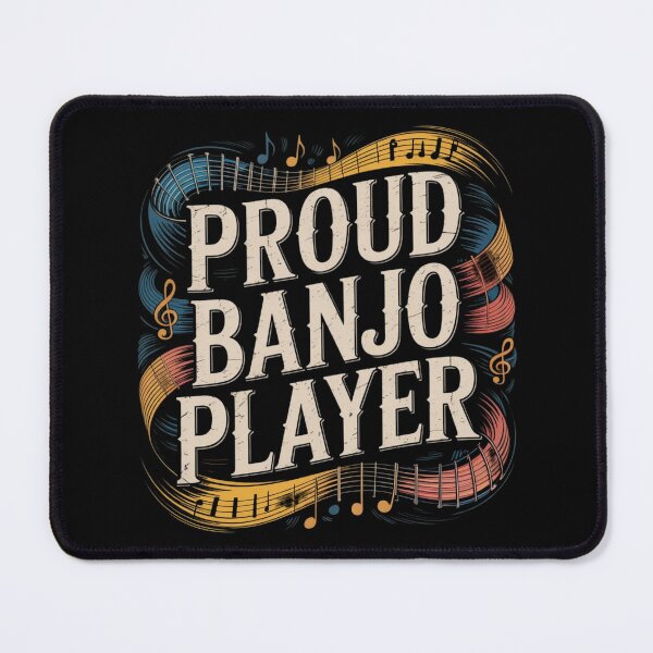 Item preview, Proud Banjo Player – Rustic String Music Graphic Tee designed and sold by KapiPrint.