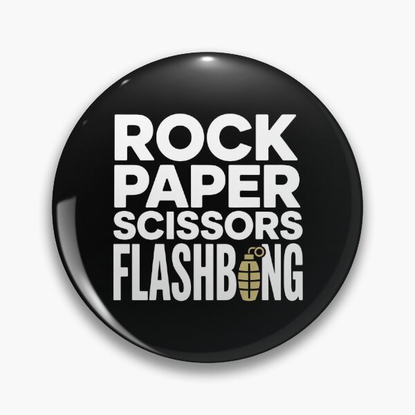 Item preview, Rock Paper Scissors Flashbang - This design is perfect for gamers who love strategic humor, FPS chaos, and clever meme energy. designed and sold by ZyziowskyArt.