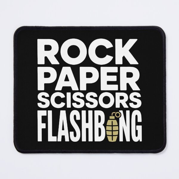 Item preview, Rock Paper Scissors Flashbang - This design is perfect for gamers who love strategic humor, FPS chaos, and clever meme energy. designed and sold by ZyziowskyArt.