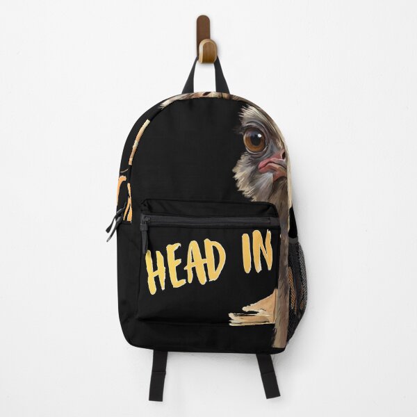 Item preview, Head in the Sand Funny Ostrich Humor Animal Pun Design designed and sold by LittleLoopArt.