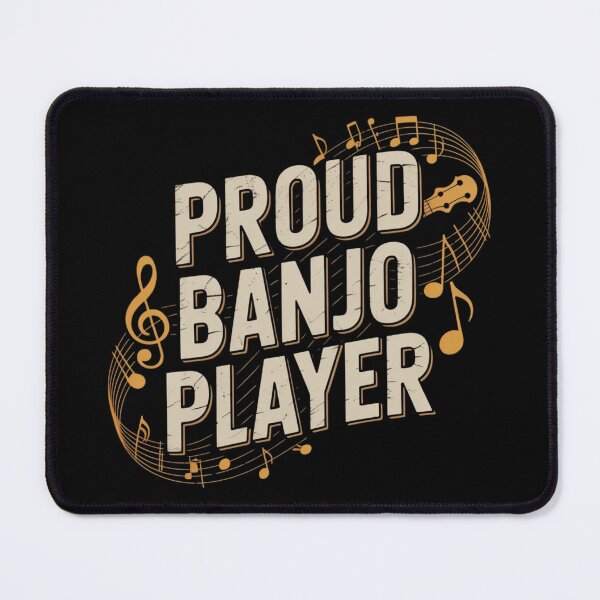 Item preview, Proud Banjo Player – Rustic String Music Graphic Tee designed and sold by KapiPrint.