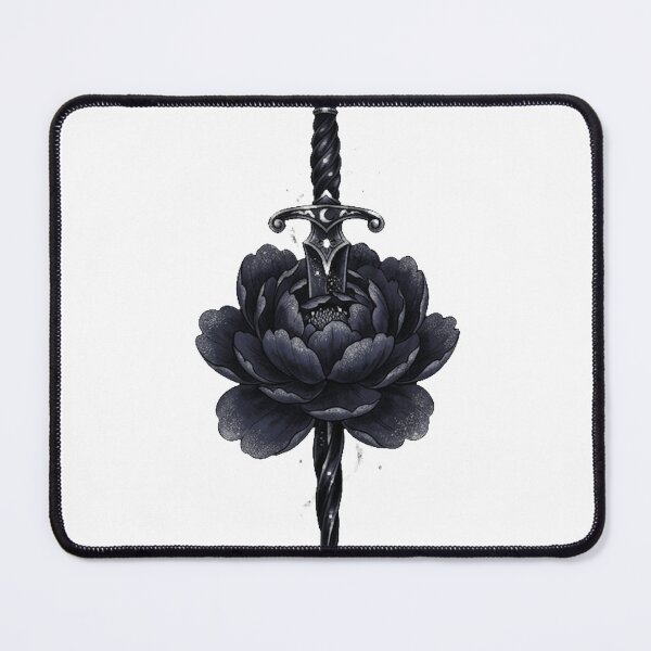 Item preview, Peony Dagger Lunar Crest designed and sold by IllumeInk.