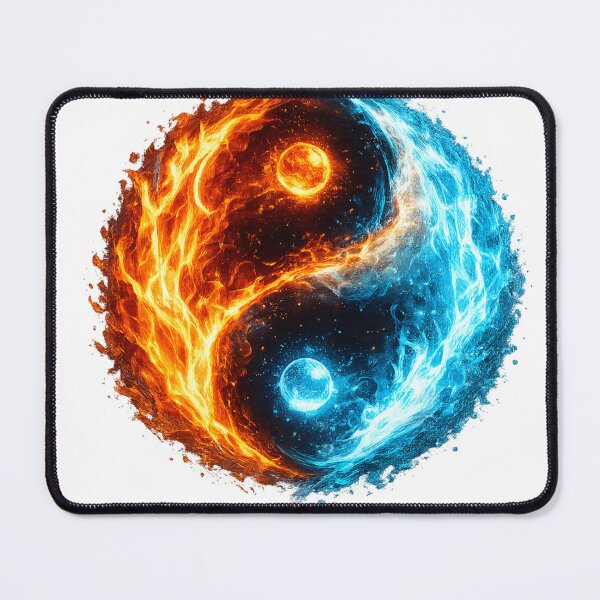 Item preview, Inferno & Frost – Fire and Ice Yin Yang designed and sold by Velaty.