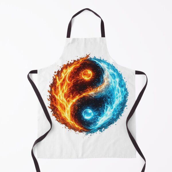 Item preview, Inferno & Frost – Fire and Ice Yin Yang designed and sold by Velaty.