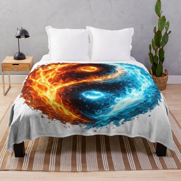 Item preview, Inferno & Frost – Fire and Ice Yin Yang designed and sold by Velaty.