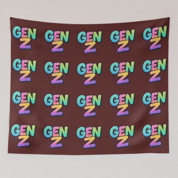 Item preview, Gen Z Vibes Trendy Logo designed and sold by OwnYourMood.