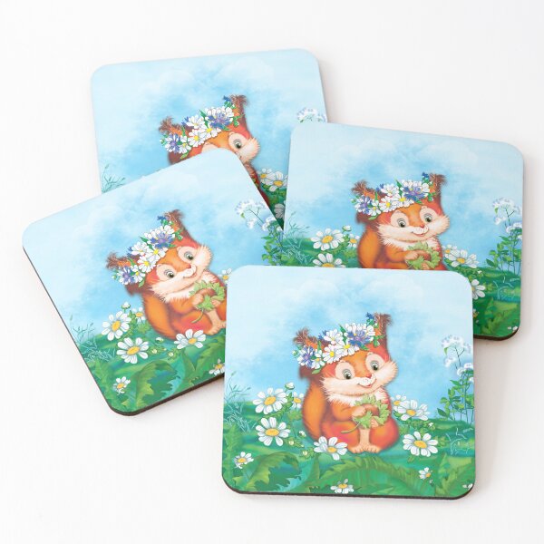 Item preview, orange cute squirrel designed and sold by SVETLANA ZOLOTAREVA.