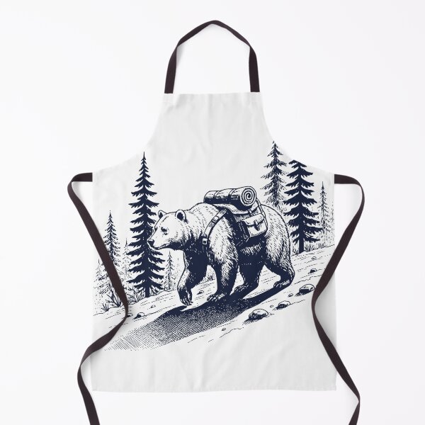 Item preview, Hiking Bear Backpacking Wilderness Animal Vintage Engraving Nature Outdoor Graphic T-Shirt designed and sold by TeeVerse27.