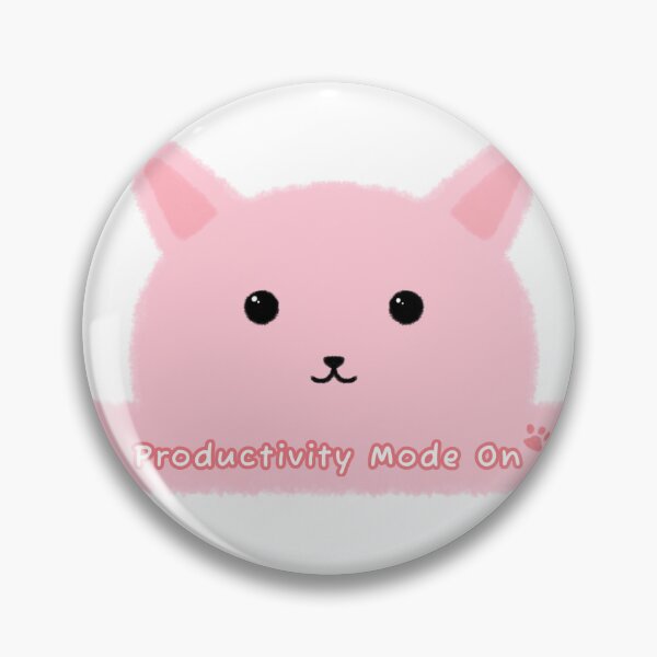 Item preview, Productivity Mode On Cute Cat Sticker - Soft Study Aesthetic  designed and sold by TavaCreart.