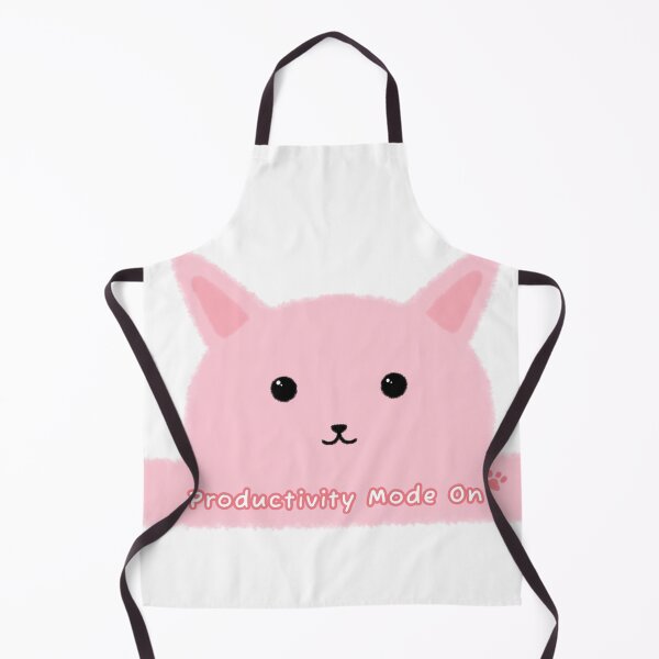 Item preview, Productivity Mode On Cute Cat Sticker - Soft Study Aesthetic designed and sold by TavaCreart.