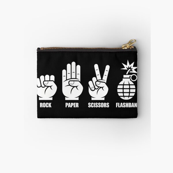 Item preview, Rock Paper Scissors Flashbang - This design is perfect for gamers who love strategic humor, FPS chaos, and clever meme energy. designed and sold by ZyziowskyArt.