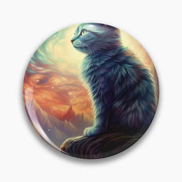 Item preview, Star Cat - Fantastic Art with Nebulous Sky designed and sold by Hipatye26.