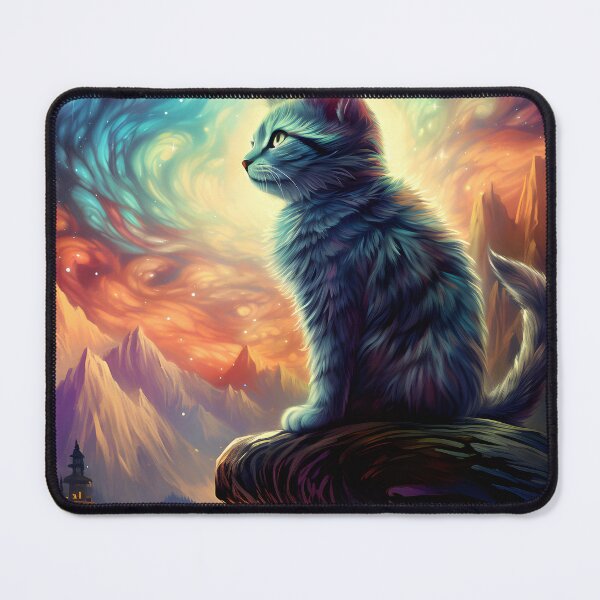 Item preview, Star Cat - Fantastic Art with Nebulous Sky designed and sold by Hipatye26.