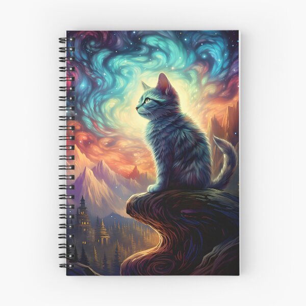 Item preview, Star Cat - Fantastic Art with Nebulous Sky designed and sold by Hipatye26.