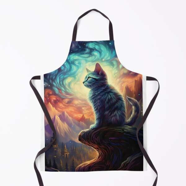 Item preview, Star Cat - Fantastic Art with Nebulous Sky designed and sold by Hipatye26.