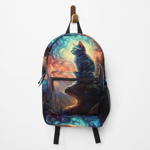 Item preview, Star Cat - Fantastic Art with Nebulous Sky designed and sold by Hipatye26.