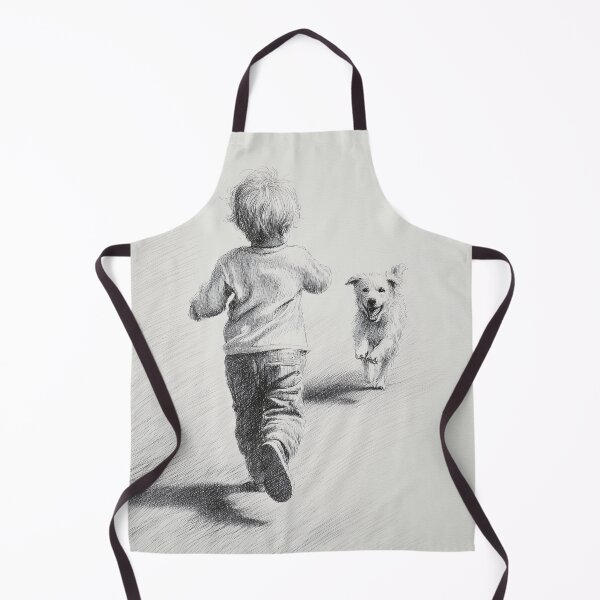 Item preview, Child and Dog Running Together designed and sold by lautir.