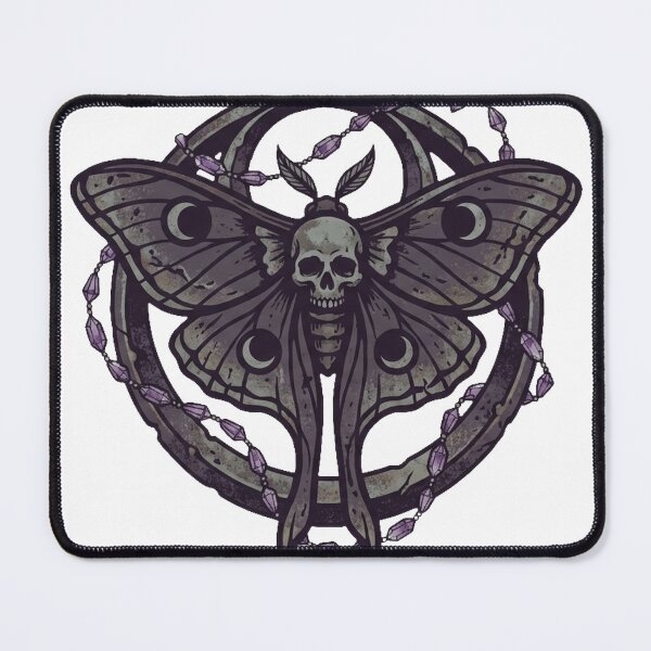 Item preview, Moth Skull Amethyst Totem designed and sold by IllumeInk.