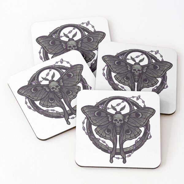 Item preview, Moth Skull Amethyst Totem designed and sold by IllumeInk.