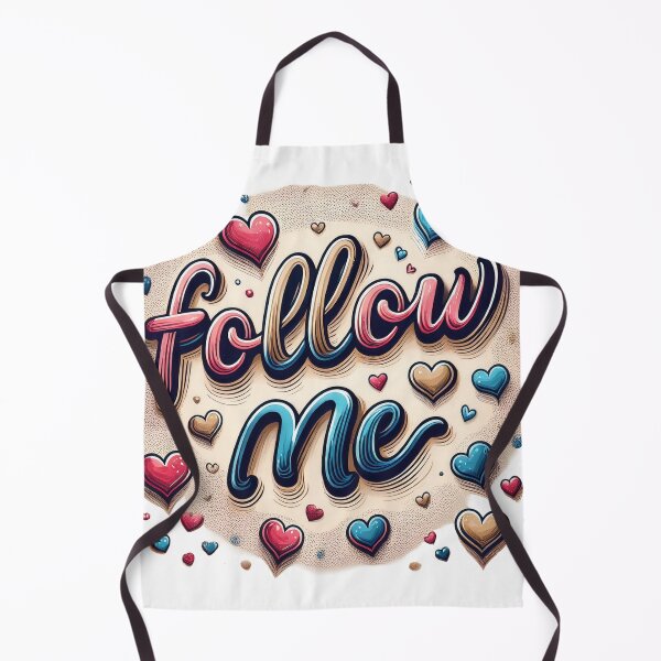 Item preview, Follow Me Aesthetic Typography | Cute Hearts and Stars Quote Art designed and sold by RS-Globalist-.