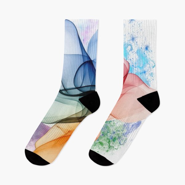 Item preview, Colorful Abstract Flow in Cosmic Space – Modern Fluid Art Design designed and sold by ChenEngEng.