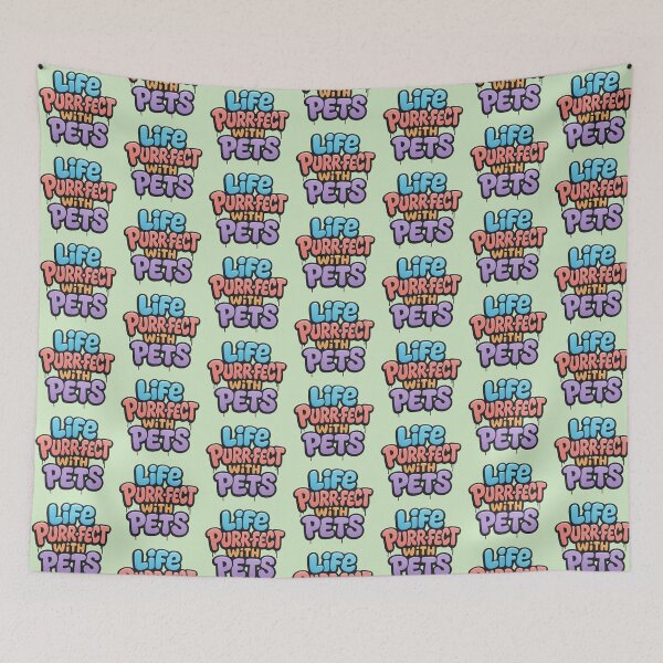 Item preview, Life Purr-fect With Pets Logo designed and sold by OwnYourMood.