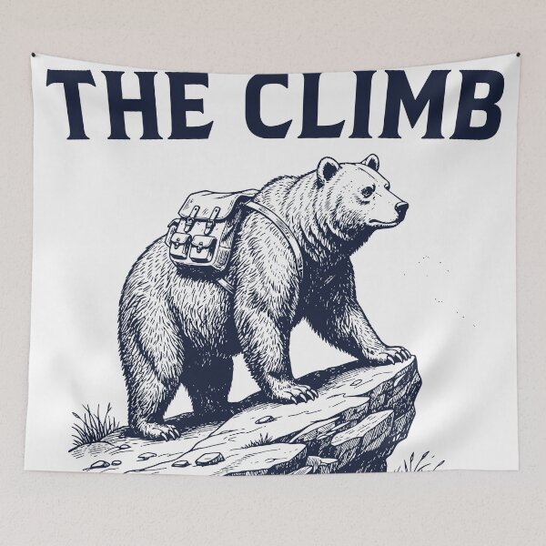 Item preview, Endure The Climb Hiking Bear Mountain Backpacking Wilderness Vintage Engraving Animal T-Shirt designed and sold by TeeVerse27.