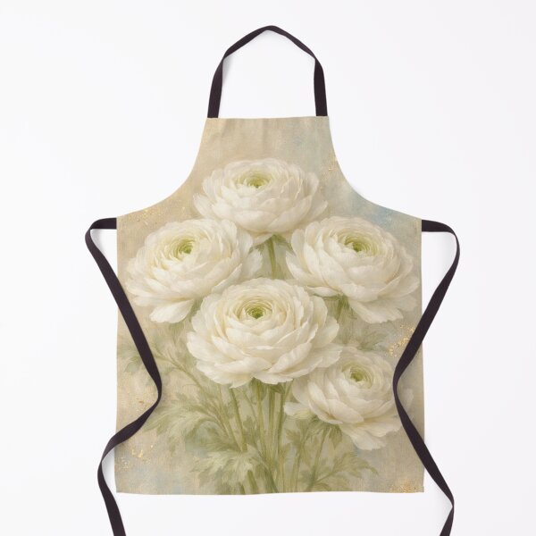 Item preview, White Ranunculus Watercolor – Elegant Floral Wall Art designed and sold by Darlin8888.