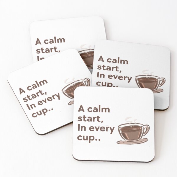 Item preview, A calm start in every cup designed and sold by Wild Shirt Studio.