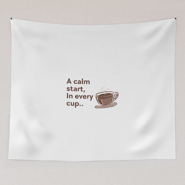 Item preview, A calm start in every cup designed and sold by Wild Shirt Studio.