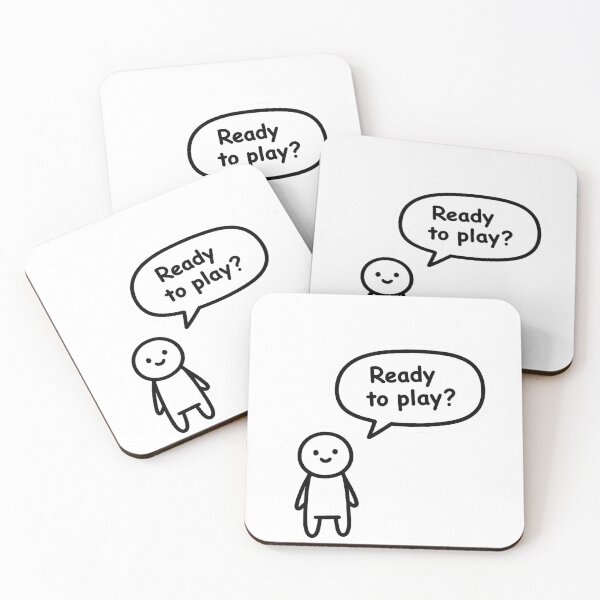 Item preview, Ready to Play? Cute Gamer Stick Figure Doodle designed and sold by Articooler.