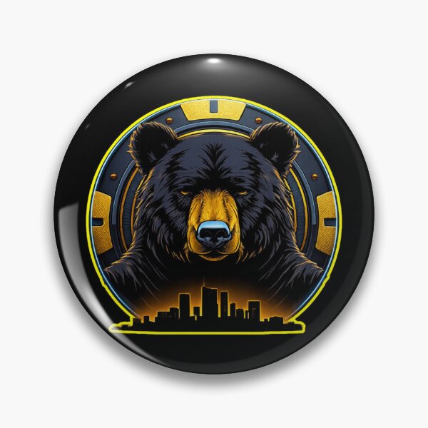 Item preview, Neon Bear Casino Emblem – High Stakes Urban King designed and sold by GreennieArt.