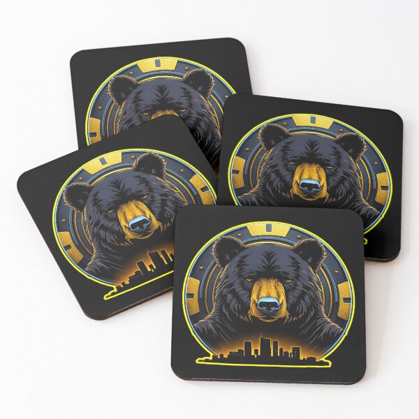 Item preview, Neon Bear Casino Emblem – High Stakes Urban King designed and sold by GreennieArt.