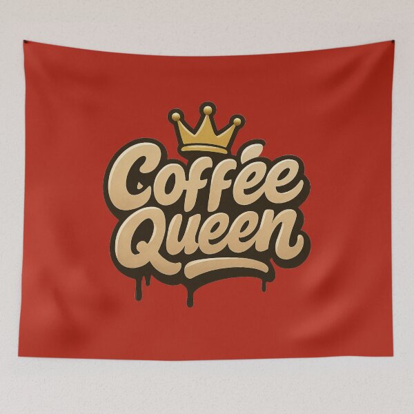 Item preview, Coffee Queen Graffiti Logo designed and sold by OwnYourMood.