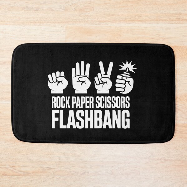 Item preview, Rock Paper Scissors Flashbang - This design is perfect for gamers who love strategic humor, FPS chaos, and clever meme energy. designed and sold by ZyziowskyArt.