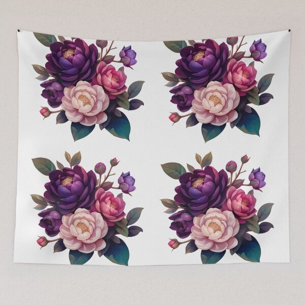 Item preview, Luxury Peony Rose Bouquet Saint Valentine's Day - Elegant Floral Love Art Print designed and sold by DesignArtist.ia.