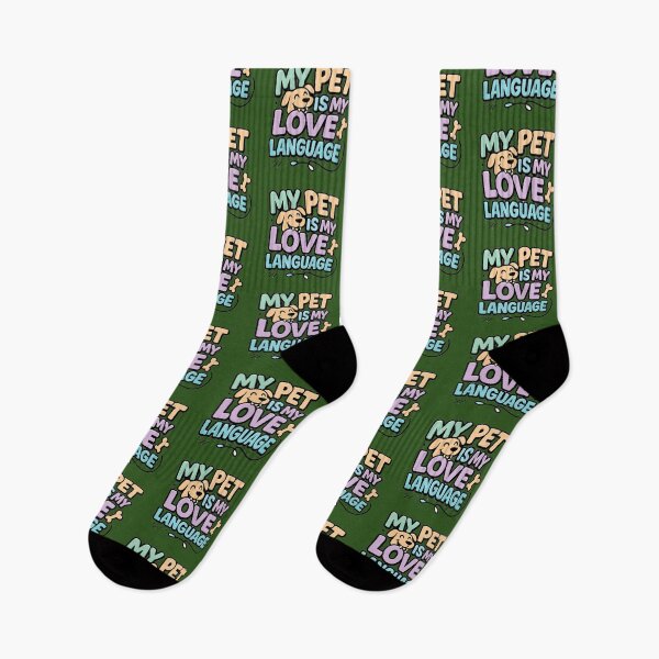 Item preview, My Pet Is My Love Language Cute Logo designed and sold by OwnYourMood.