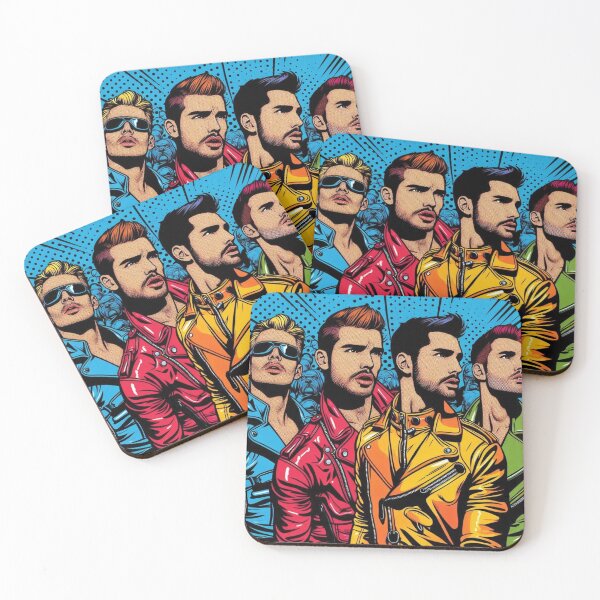 Item preview, Gay Leather Boys, Boys, Boys Berlin Pride Pop Art Graphic Design designed and sold by ItsAKinkThing.