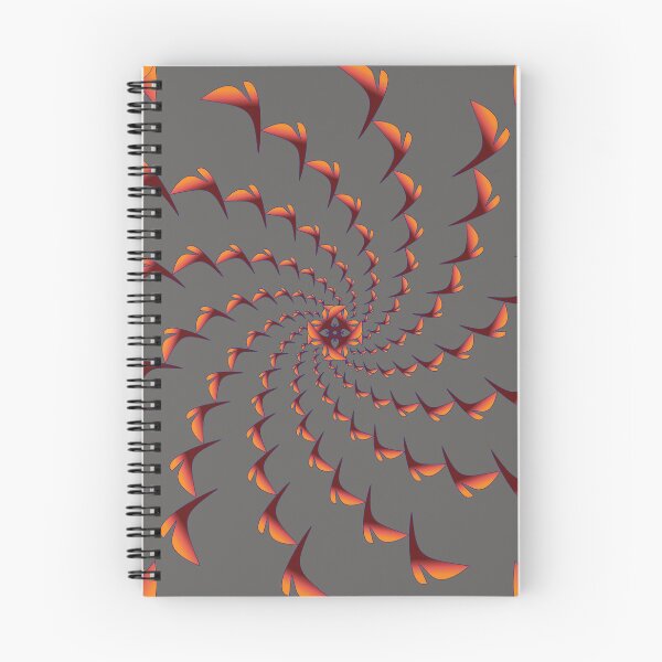 Item preview, Ember Spiral Leaf Mandala designed and sold by OIL Pattern Design .