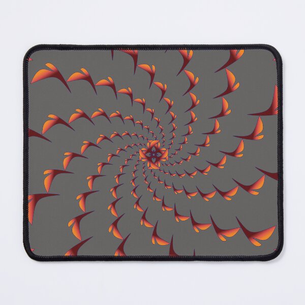Item preview, Ember Spiral Leaf Mandala designed and sold by OIL Pattern Design .